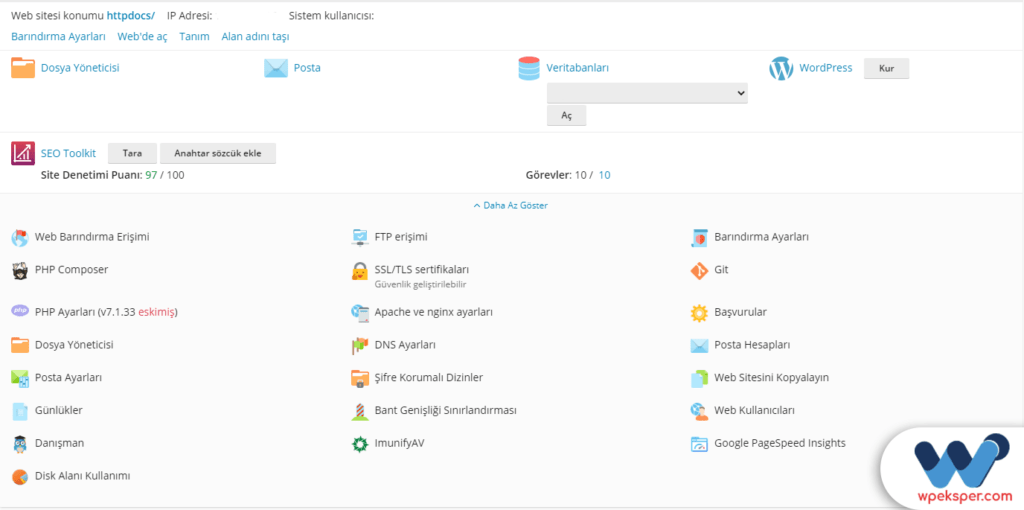 plesk panel ile otomatik wordpress kurmak - adım 2